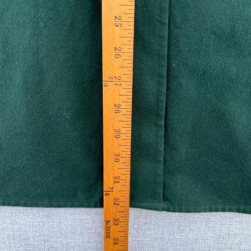 VTG LL Bean Chamois Cloth Shirt Traditional Fit Men XL Dark Green Workwear Cabin - Picture 6 of 8